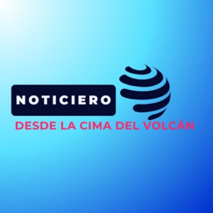 Noticiero desde la cima del volcán